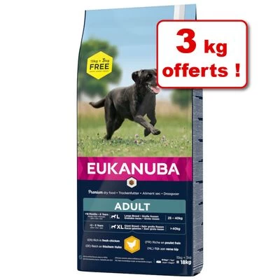 Croquettes Eukanuba Pour Chien : 15 Kg + 3 Kg Offerts ! 3 Croquettes Eukanuba Pour Chien : 15 Kg + 3 Kg Offerts !