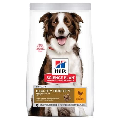 Hill's Science Plan Adult 1+ Healthy Mobility Medium Poulet Pour Chien 3 Hill's Science Plan Adult 1+ Healthy Mobility Medium Poulet Pour Chien