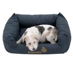 Panier Pour Chien Sleepy Time Avec Coussin, Gris -Pet Care Soldes 145210 sleepy time grau hund2 062013 8 1
