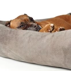 Panier Hunter Bologna Gris Pour Chien -Pet Care Soldes 163796 hunter hundesofa bologna stein dog 90x70cm hs 04 4