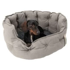 Panier Cozy EcoLIFE Gris Pour Chien -Pet Care Soldes 180712 cozy ecolife grau fg 6355 0