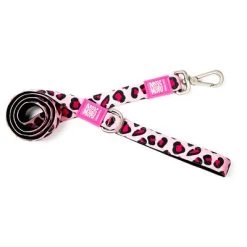 Laisse Courte Max & Molly Leopard Pink Pour Chien