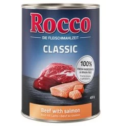 10 Kg De Mélange De Flocons Rocco + 6 X 400 g Ou 800 g De Rocco Classic Pour Chien -Pet Care Soldes 1 beef salmon 400g 1000x1000 161223 1
