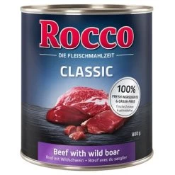 Rocco Classic 6 X 800 G Pour Chien -Pet Care Soldes 1 rocco classic beefboar 800g 1000x1000 6