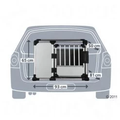 Trixie Cage De Transport En Aluminium Pour Chien, Gris Clair 31 Trixie Cage De Transport En Aluminium Pour Chien, Gris Clair -Pet Care Soldes 220051 transportbox alu2 1