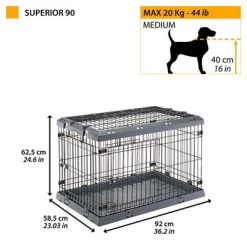 Cage De Transport Ferplast Superior Pour Chien -Pet Care Soldes 221400 ferplast transportbox superior hs 12 6