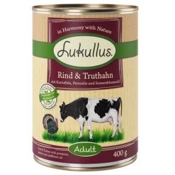 Lot Mixte Lukullus Pour Chien 14 Lot Mixte Lukullus Pour Chien -Pet Care Soldes 28052 pla lukullus rind truthahn 6 x 400 g jpg 4