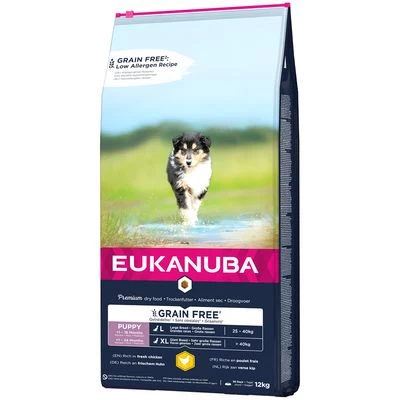 Eukanuba Grain Free Puppy Large Breed Au Poulet Pour Chiot