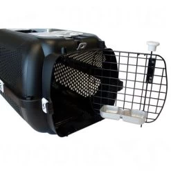 Cage De Transport Catit White Tiger Voyageur, Noir Pour Chat Et Petit Chien -Pet Care Soldes 293337 catit transportbox whitetiger black7 9