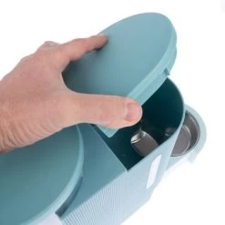 Distributeur D'eau Et De Nourriture TIAKI, Bleu Clair Pour Chien Et Chat -Pet Care Soldes 302396 tiaki wasser und futterspender fg 6116 2