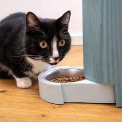 Distributeur D'eau Et De Nourriture TIAKI, Bleu Clair Pour Chien Et Chat -Pet Care Soldes 302496 duo napf mit katze fg 1019 0