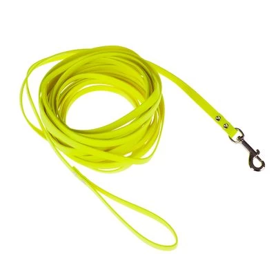Longe Pour Chien Heim En BioThane®, Jaune Fluo 4 Longe Pour Chien Heim En BioThane®, Jaune Fluo – Image 2
