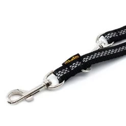 Laisse Réglable Réfléchissante Heim, Noir Pour Chien -Pet Care Soldes 383912 fuhrleine schlauchgurt 300cm schwarz hs 02 1