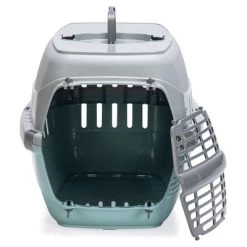 Cage De Transport Karlie Eco Tourist, Aqua Pour Chat Et Petit Chien -Pet Care Soldes 389496 389102 karlie transportbox ecotourist aqua hs 03 2