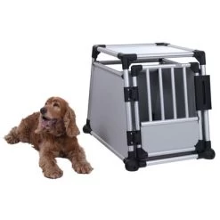 Trixie Cage De Transport En Aluminium Pour Chien, Gris Clair 25 Trixie Cage De Transport En Aluminium Pour Chien, Gris Clair -Pet Care Soldes 42572 trixie transportbox alu fg 3231 9