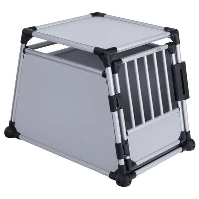 Trixie Cage De Transport En Aluminium Pour Chien, Gris Clair 4 Trixie Cage De Transport En Aluminium Pour Chien, Gris Clair – Image 2