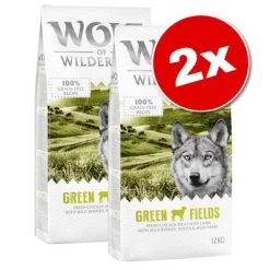Lot Wolf Of Wilderness 2 X 12 Kg Pour Chien