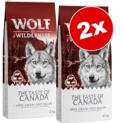 Lot Wolf Of Wilderness The Taste Of 2 X 12 Kg Pour Chien