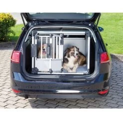 Cage De Transport Double Trixie Pour Chien -Pet Care Soldes 73773 autotransportbox dop hs 03 2
