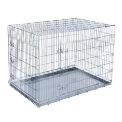 Cage D'intérieur Double Door Pour Chien -Pet Care Soldes 73851 pla transportkaefig double door fg 0561 7 1