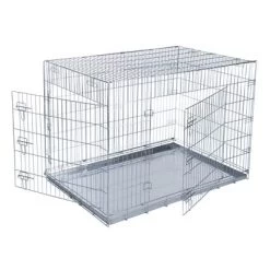 Cage D'intérieur Double Door Pour Chien -Pet Care Soldes 73851 pla transportkaefig double door fg 0562 6 1