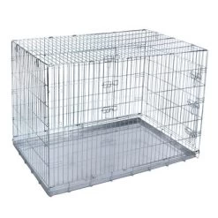 Lot : Cage De Transport Double Door + Tapis Absorbants Savic Puppy Trainer Pour Chien -Pet Care Soldes 73851 pla transportkaefig double door fg 0567 9