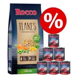 10 Kg De Mélange De Flocons Rocco + 6 X 400 g Ou 800 g De Rocco Classic Pour Chien