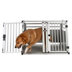 Cage De Transport Double AluRide Pour Chien 29 Cage De Transport Double AluRide Pour Chien -Pet Care Soldes 99404 autohunde doppelbox aluride fg 6001 4 3