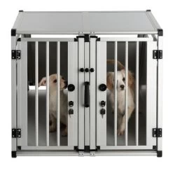 Cage De Transport Double AluRide Pour Chien 30 Cage De Transport Double AluRide Pour Chien -Pet Care Soldes 99505 autohunde doppelbox aluride fg 5941 6 7