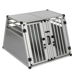 Cage De Transport Double AluRide Pour Chien