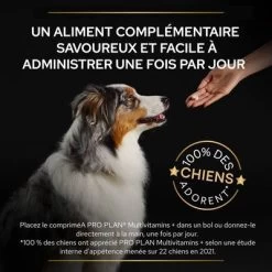 PRO PLAN Adult Multivitamins+ Supplement Comprimés Pour Chien -Pet Care Soldes atf multivitamins dog tile 3 fr 220523 1 7