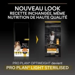 PURINA PRO PLAN All Sizes Adult Light/Sterilised Pour Chien -Pet Care Soldes b00y9stlb8 pt01 6