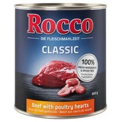 Rocco Classic 6 X 800 G Pour Chien -Pet Care Soldes beef hearts 800g 1000x1000 161223 5 1