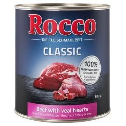 Rocco Classic 6 X 800 G Pour Chien -Pet Care Soldes beef vealhearts 800g 1000x1000 161223 5