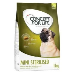 Croquettes Concept For Life 4 X 1 Ou 1,5 Kg Pour Chien à Prix Mini ! -Pet Care Soldes pla 163496 cfl dog sterilised mini 1kg 7