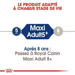 Royal Canin Maxi Adult 5+ Pour Chien 12 Royal Canin Maxi Adult 5+ Pour Chien -Pet Care Soldes rc shn adultmaxi5 cv eretailkit 1 fr fr 2