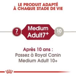 Royal Canin Medium Adult 7+ Pour Chien -Pet Care Soldes rc shn adultmedium7 cv eretailkit 1 fr fr 8