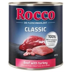 Rocco Classic 6 X 800 G Pour Chien -Pet Care Soldes rocco classic beefturkey 800g 1000x1000 4