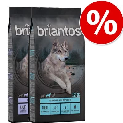 Lot Briantos SANS CÉRÉALES 2 X 12 Kg Pour Chien 3 Lot Briantos SANS CÉRÉALES 2 X 12 Kg Pour Chien