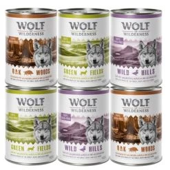 Lot Mixte Wolf Of Wilderness Pour Chien 23 Lot Mixte Wolf Of Wilderness Pour Chien -Pet Care Soldes wow 6x400g mixpaket 6