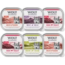 Lot Mixte Wolf Of Wilderness Pour Chien 30 Lot Mixte Wolf Of Wilderness Pour Chien -Pet Care Soldes wow mixpaket 6x300g 6